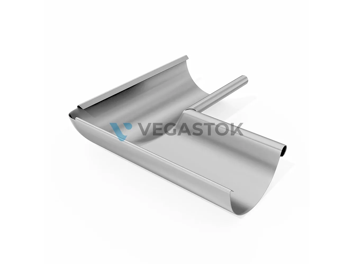 VEGAStyle 125/90 — Угол желоба внутренний 90°, цвет оцинковка
