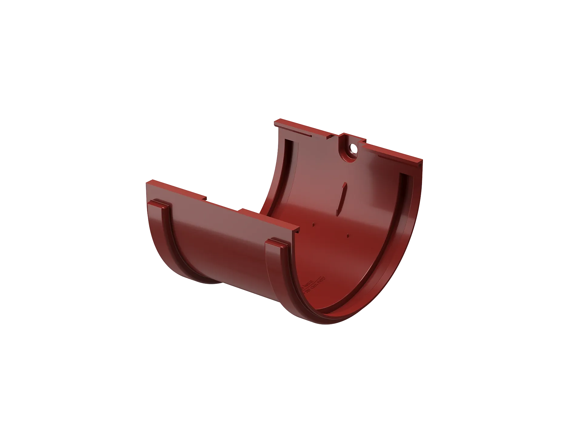 Döcke STANDARD — Соединитель желоба, цвет Красный (Döcke «гранат», RAL 3005)