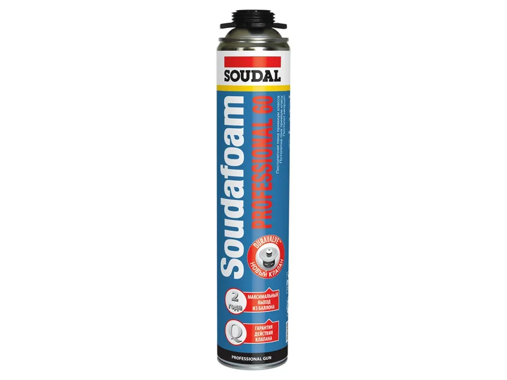 Пена монтажная профессиональная SOUDAL Soudafoam Professional 60 (летняя), 750 мл