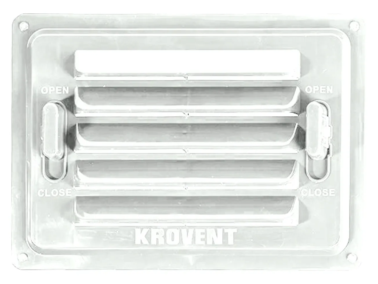 Вентиляционная регулируемая решетка Krovent 38х27 см, белая RAL 9003