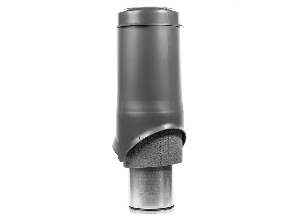 Выход вентиляции изолированный Krovent Pipe-VT 150is/500, серый
