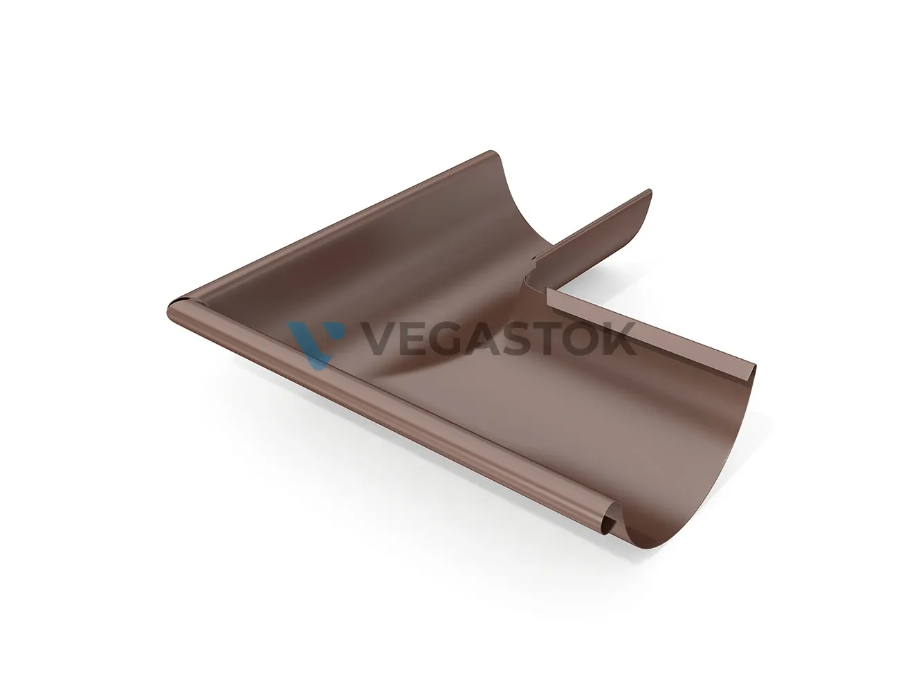 VEGAStyle 125/90 — Угол желоба внешний 90°, цвет коричневый