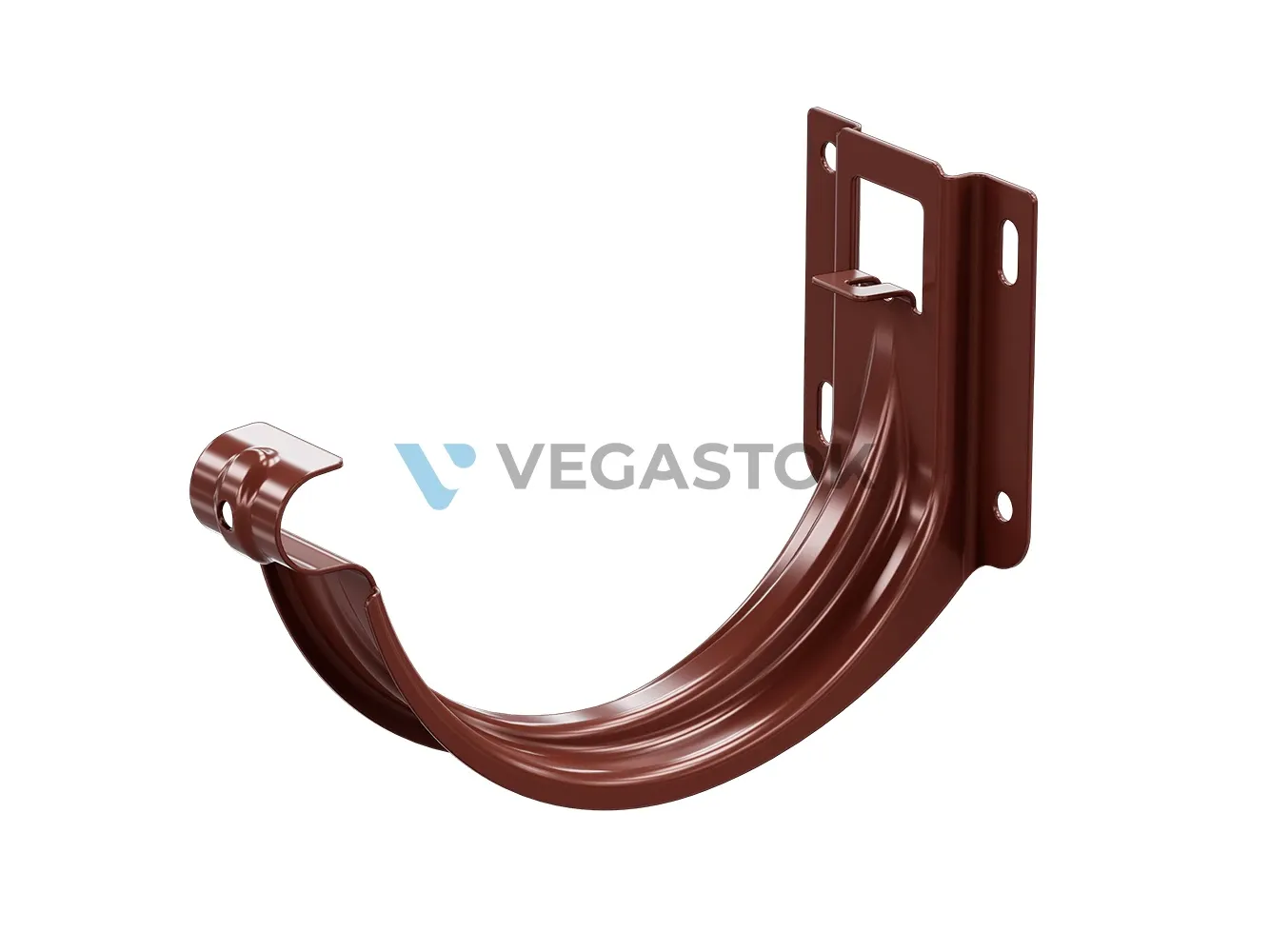 VEGAStyle 125/90 — Держатель желоба карнизный, цвет коричневый