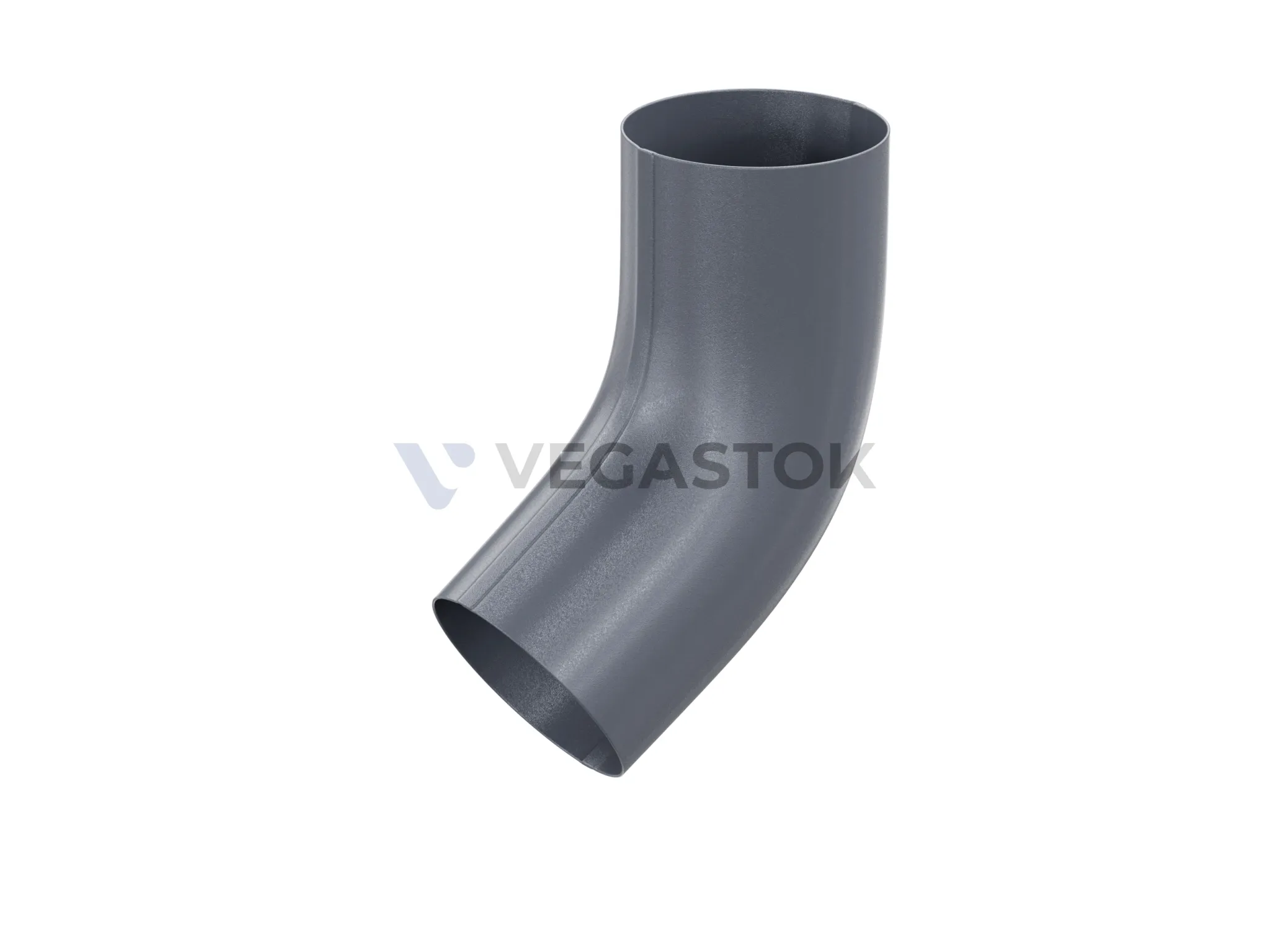 VEGALux 125/90 — Колено трубы 55гр, цвет Серый (RAL 7024)