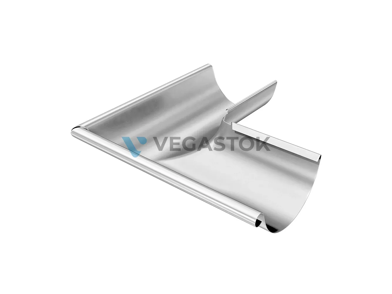 VEGAStyle 125/90 — Угол желоба внешний 90°, цвет оцинковка