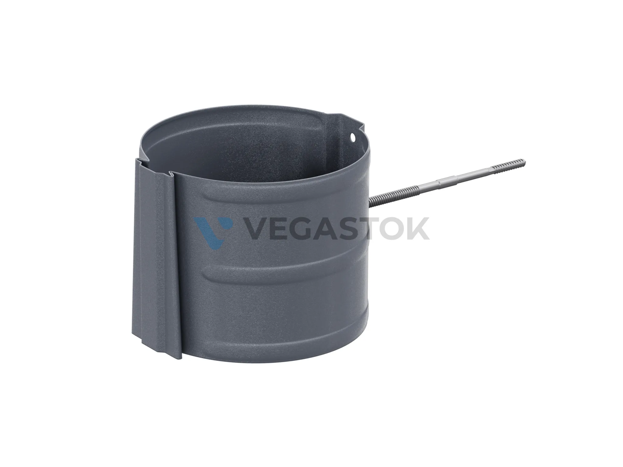 VEGALux 125/90 — Крепление трубы на кирпич, цвет Серый (RAL 7024)